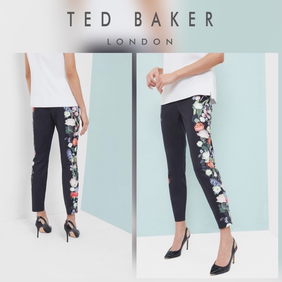 NWT Ted Baker London Kensington Floral Ankle Pants - Picture 3 of 12